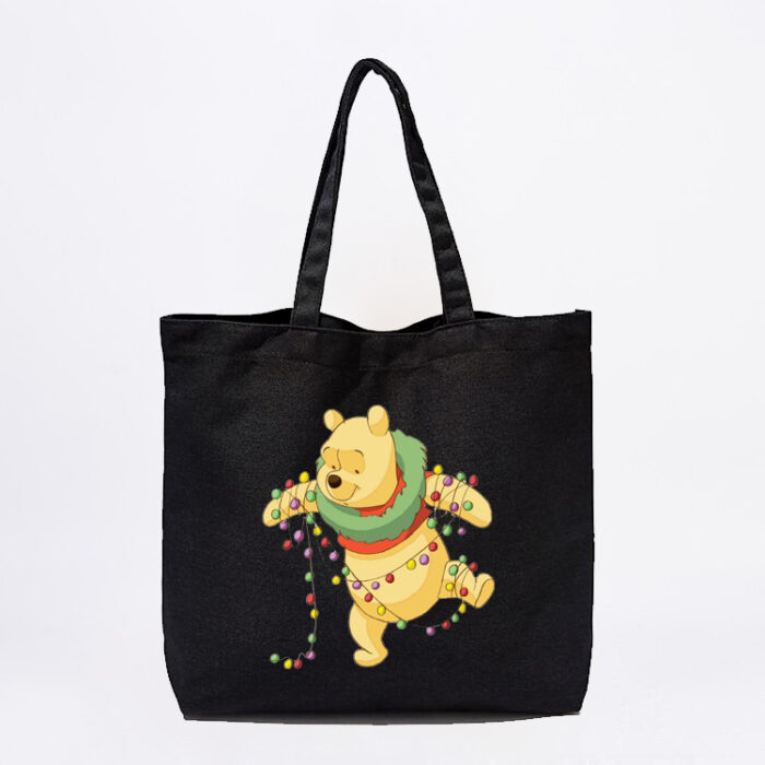 Pooh Bear Christmas Lights Tote Bag - Image 2