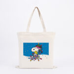 Snoopy Christmas Lights Tote Bag