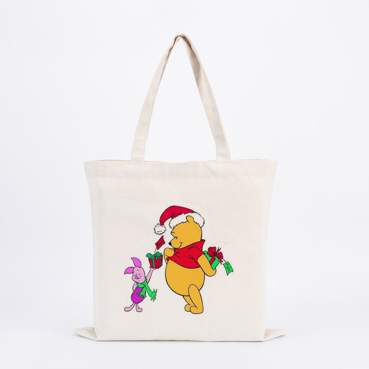 totebag 27 Winnie the Pooh & Piglet Christmas Tote Bag - Image 1