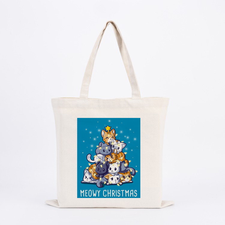 totebag 3 Meowy Christmas Tote Bag - Image 1