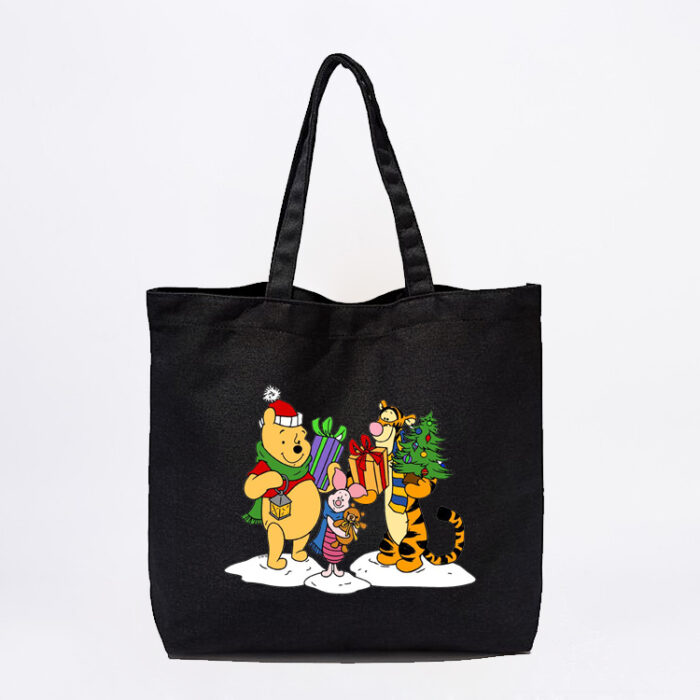 Pooh, Piglet & Tigger Christmas Tote Bag - Image 2
