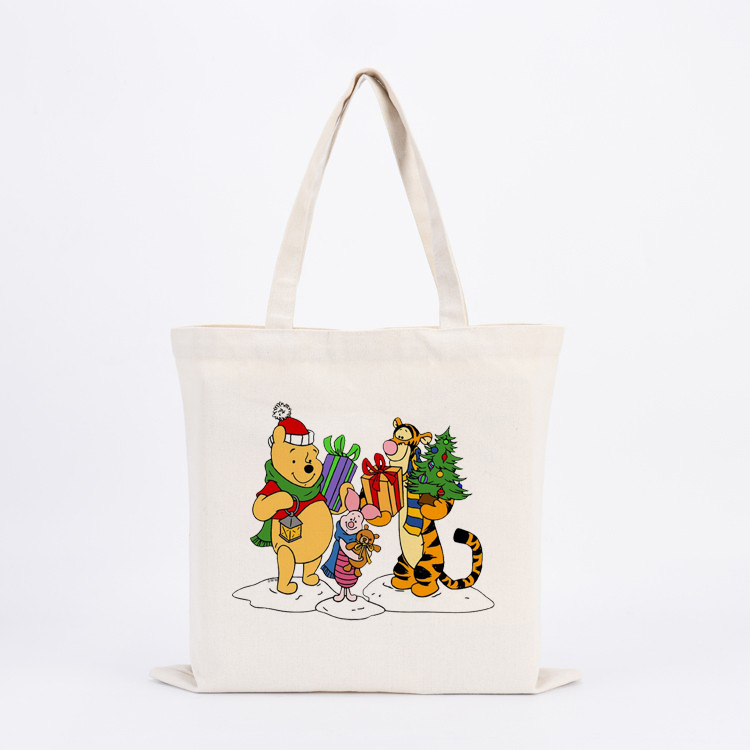totebag 30.1 Pooh, Piglet & Tigger Christmas Tote Bag - Image 1