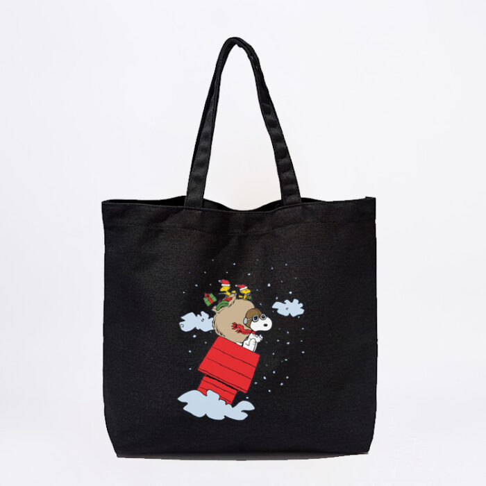 Snoopy Red Baron Christmas Tote Bag - Image 2
