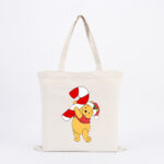 Winnie The Pooh Candy Cane Tote Bag