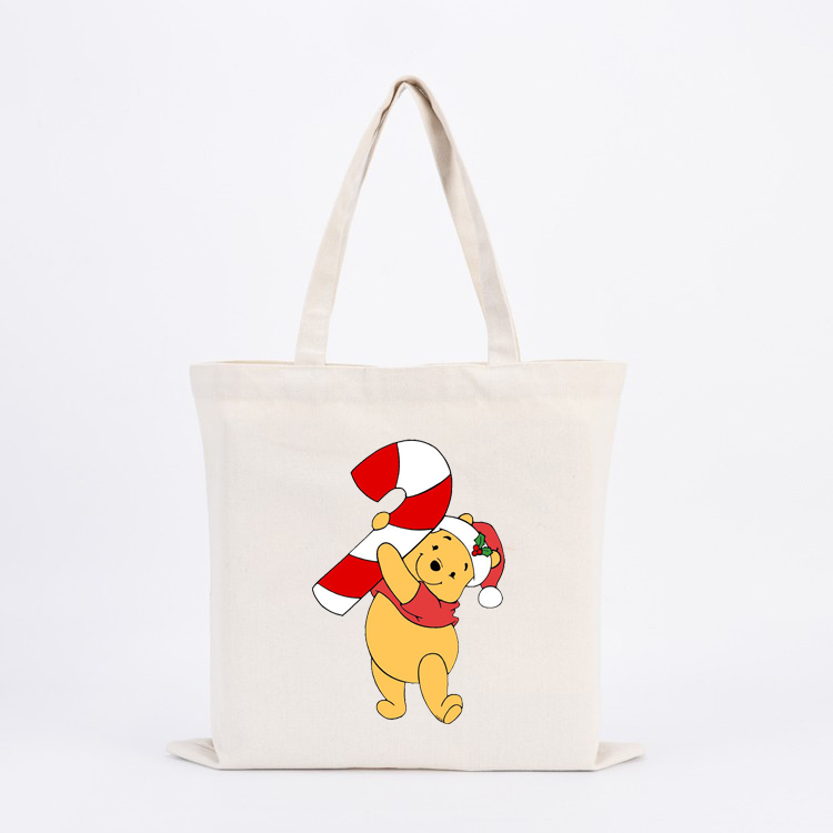 totebag 39 Winnie The Pooh Candy Cane Tote Bag - Image 1