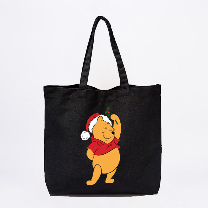 Mistletoe Pooh Bear Tote Bag - Image 2