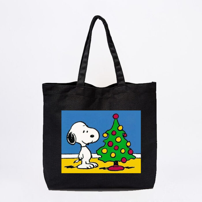 Snoopy Christmas Tree Tote Bag - Image 2