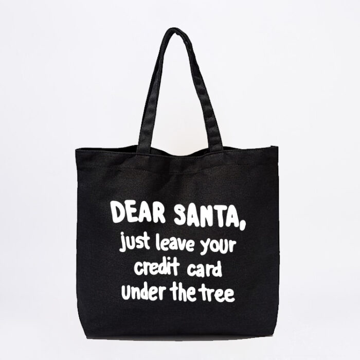 Santa's Credit Card Tote Bag - Image 2