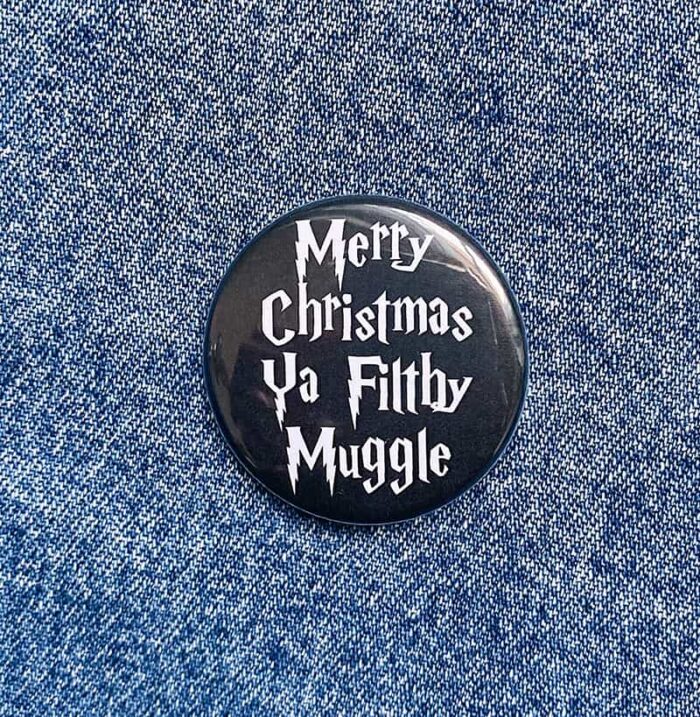 Filthy Muggle Badge Black