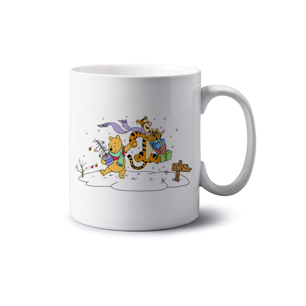 mug 7 Pooh Bear & Tigger Christmas Mug - Image 1
