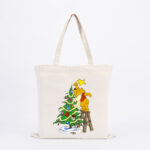 Pooh Bear Christmas Tree Tote Bag
