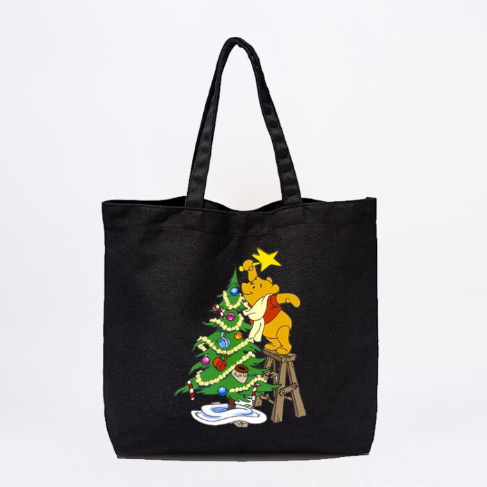 Pooh Bear Christmas Tree Tote Bag - Image 2