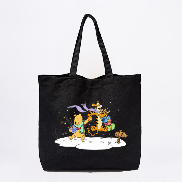Pooh Bear & Tigger Christmas Tote Bag - Image 2