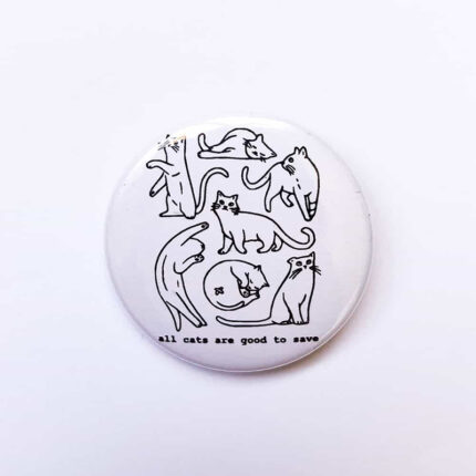 all cats magnet white
