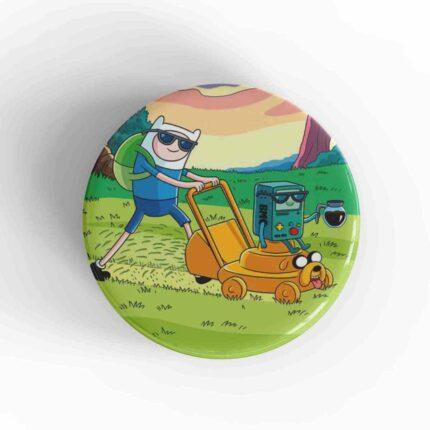 Cutting Grass Adventure Time Badge/Magnet