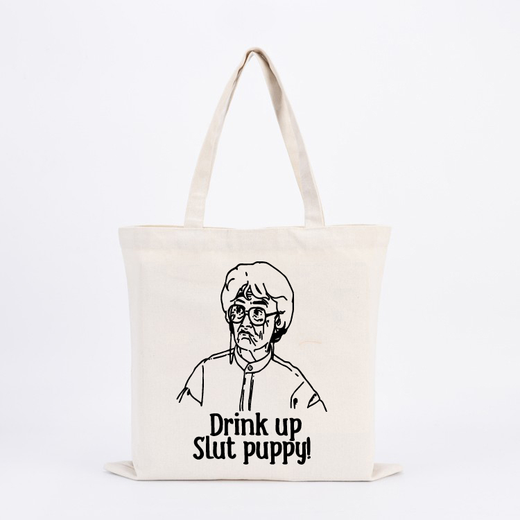 Drink Up Slut Puppy Tote Bag Drink Up Slut Puppy Tote Bag