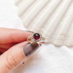 Sterling Silver Garnet Ring