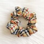Burberry Style Tartan Scrunchy