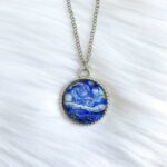 Van Gogh Starry Night Glass Necklace