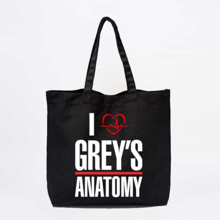 I Love Greys Anatomy Tote Bag