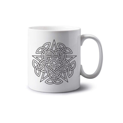 Pentagram Celtic Knot Mug