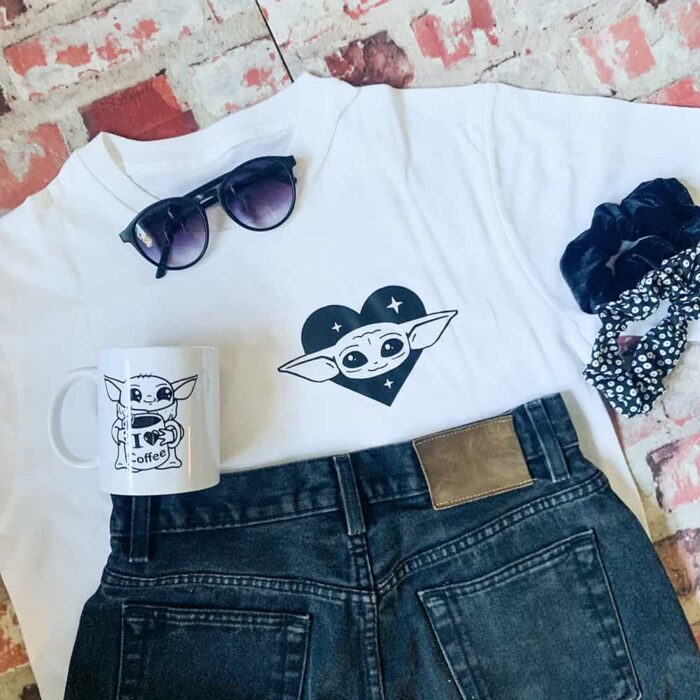 Baby Yoda Pocket Print T-Shirt