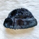 Black Faux Fur Hat