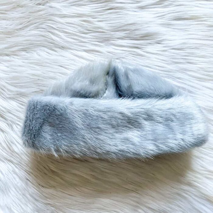 Grey Faux Fur Hat