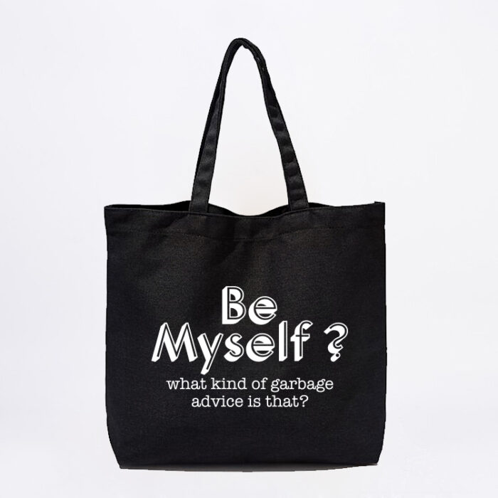 Be myself totebag black