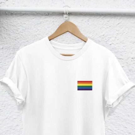 Flag Pocket Print T-Shirt