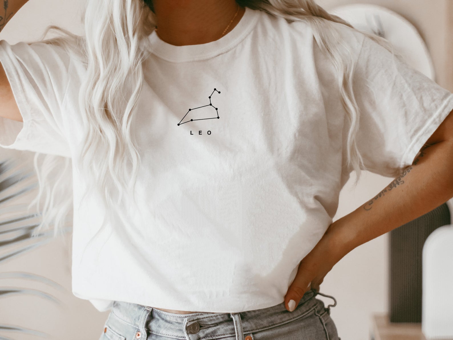 leo 4.1 Leo Small Constellation T-Shirt - Image 1