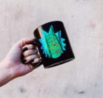 Melting Rick Black Mug