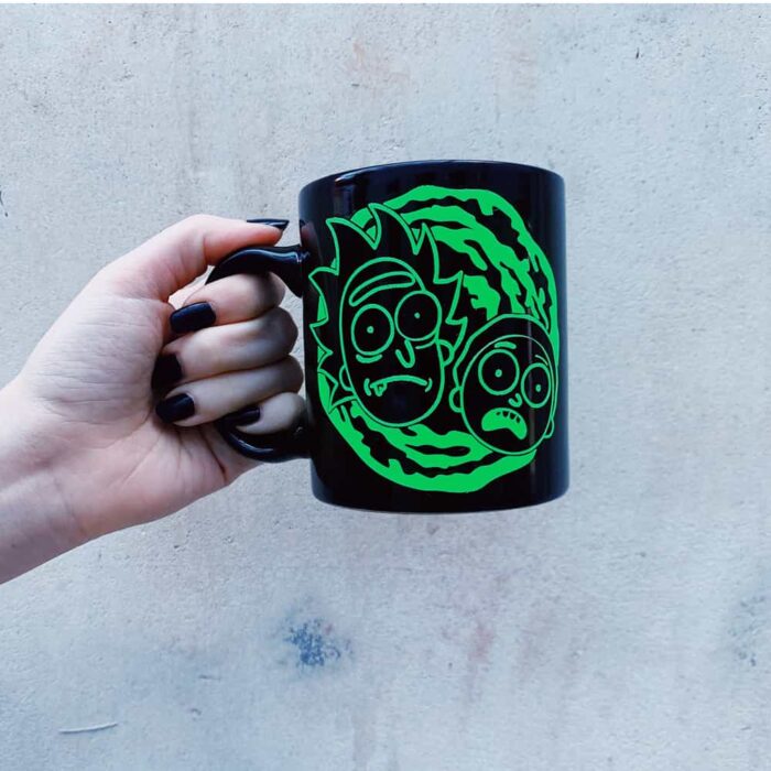 Portal Rick and Morty Black Mug - Image 3