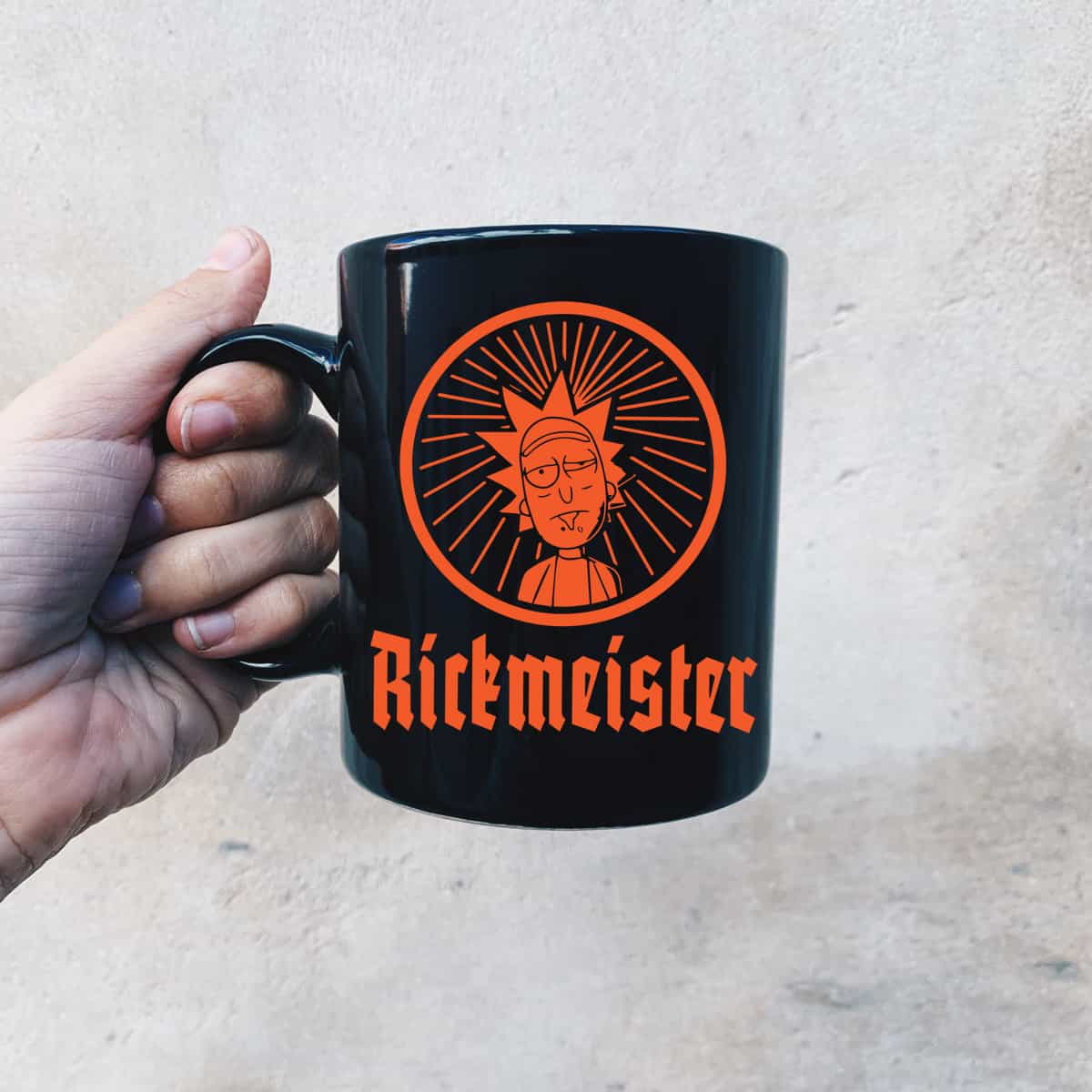 rick mug Rickmeister Black Mug - Image 1