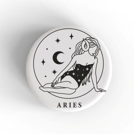 Aries Girl Badge/Magnet