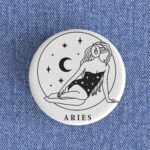 Aries Girl Badge/Magnet