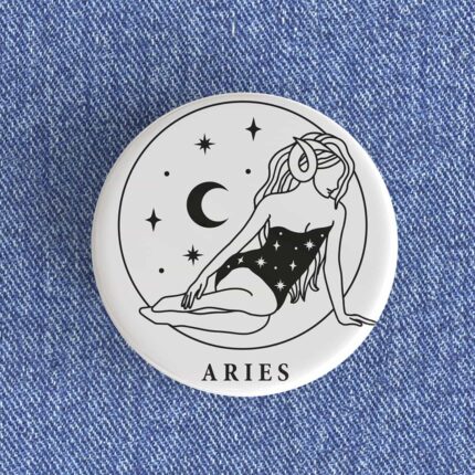 Aries Girl Badge/Magnet
