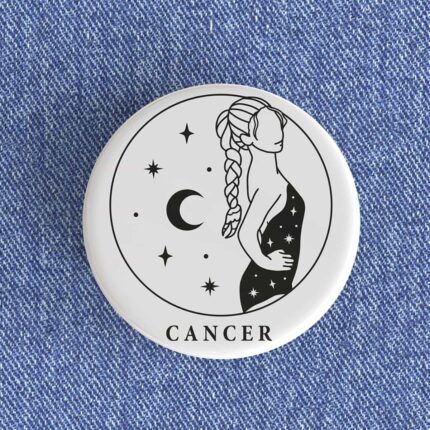 Cancer Girl Badge/Magnet