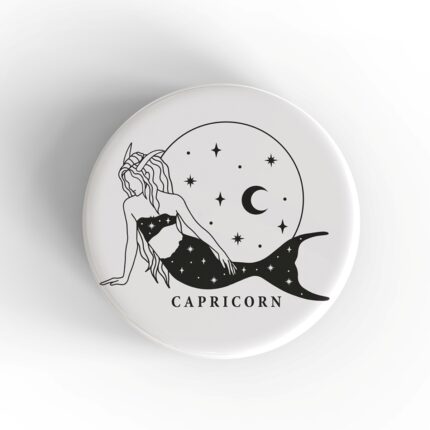 Capricorn Girl Badge/Magnet
