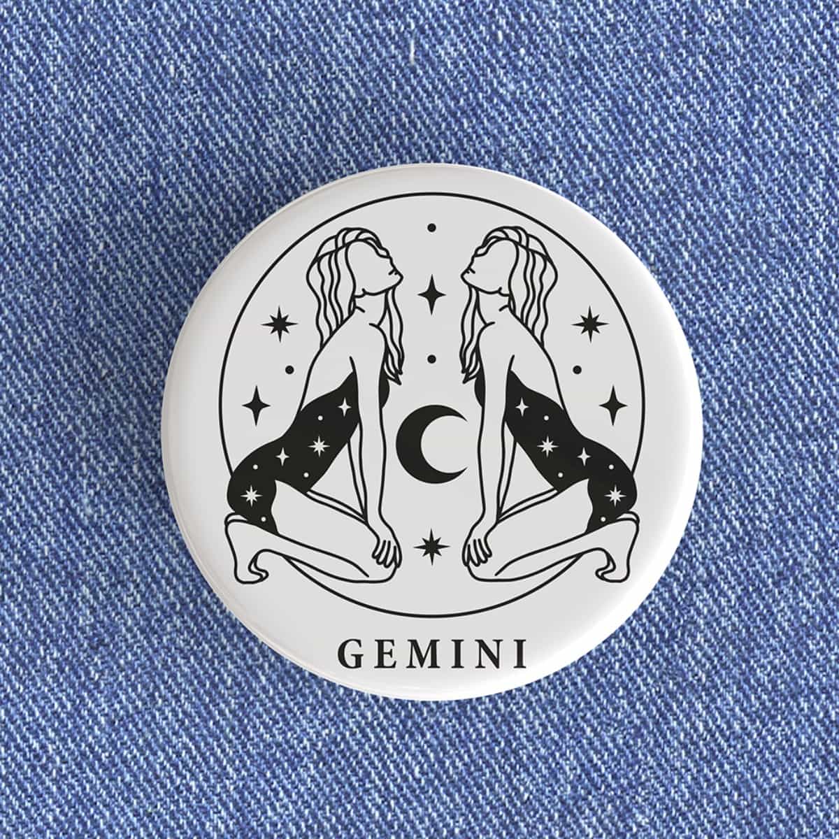 Gemini Girl Badge/Magnet Gemini Girl Badge/Magnet