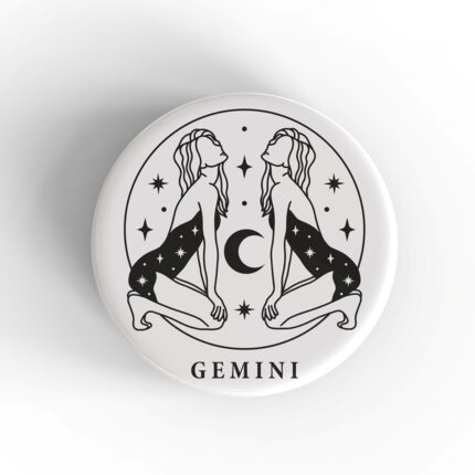Gemini Girl Badge/Magnet