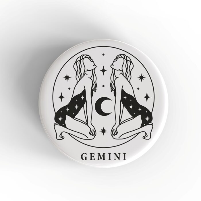 Gemini Girl Badge/Magnet