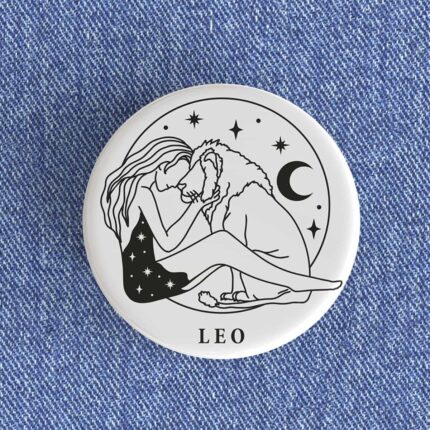 Leo Girl Badge/Magnet