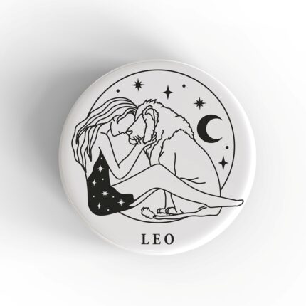 Leo Girl Badge/Magnet