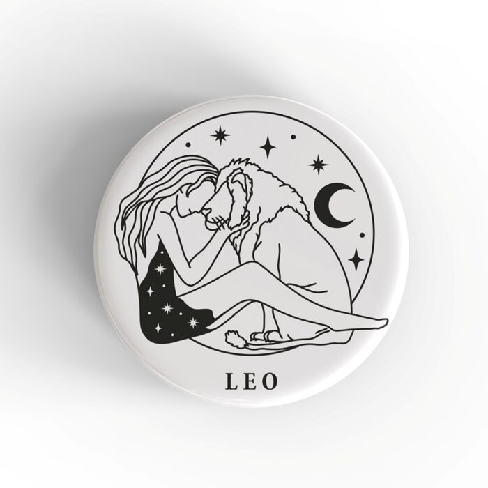 Leo Girl Badge/Magnet