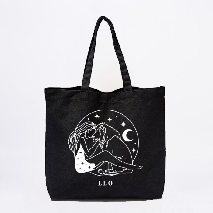 Leo tote bag black