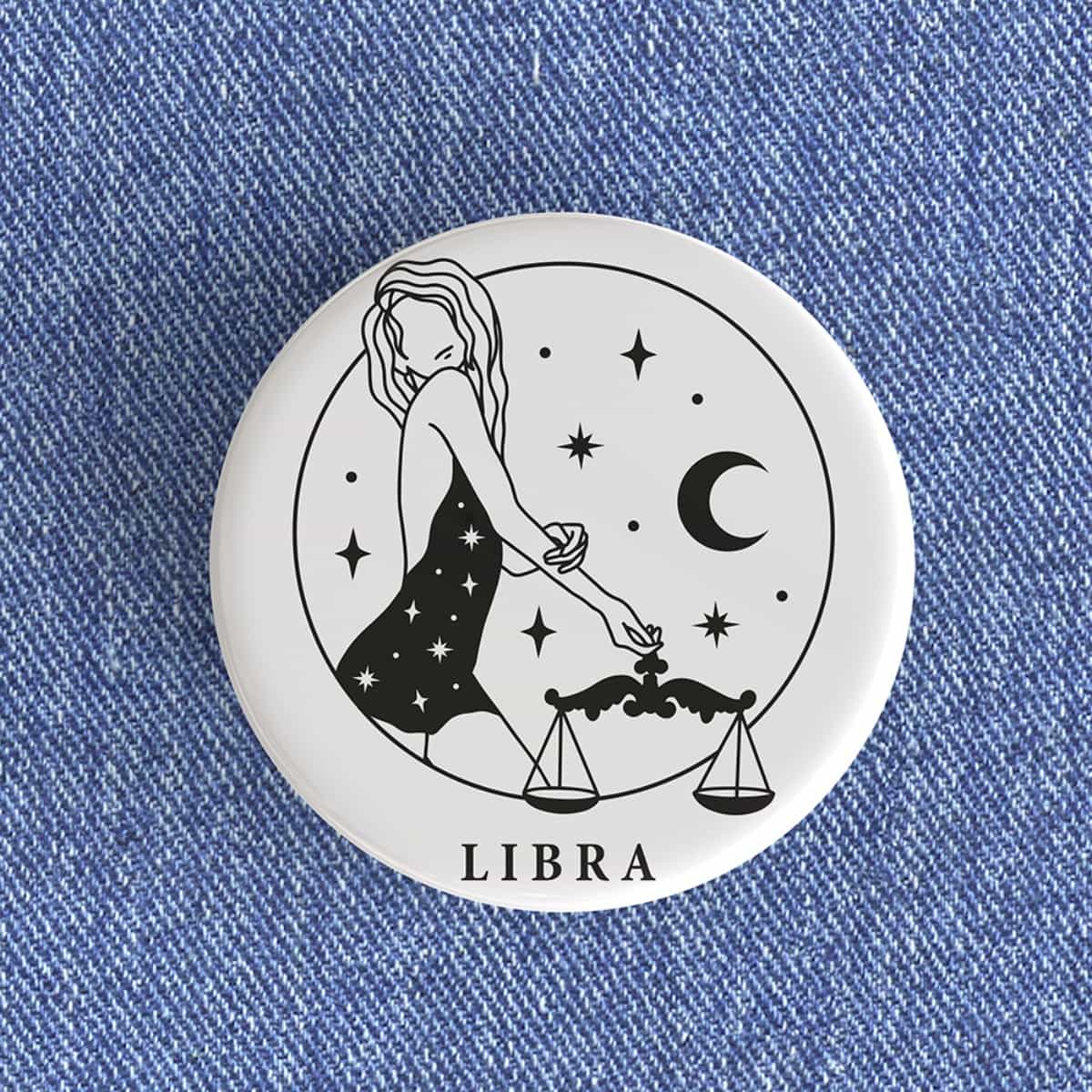 Libra Girl Badge/Magnet Libra Girl Badge/Magnet