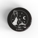 Libra Girl Badge/Magnet