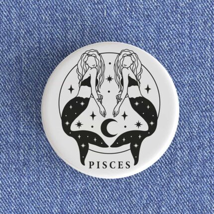 Pisces Girl Badge/Magnet