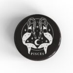 Pisces Girl Badge/Magnet